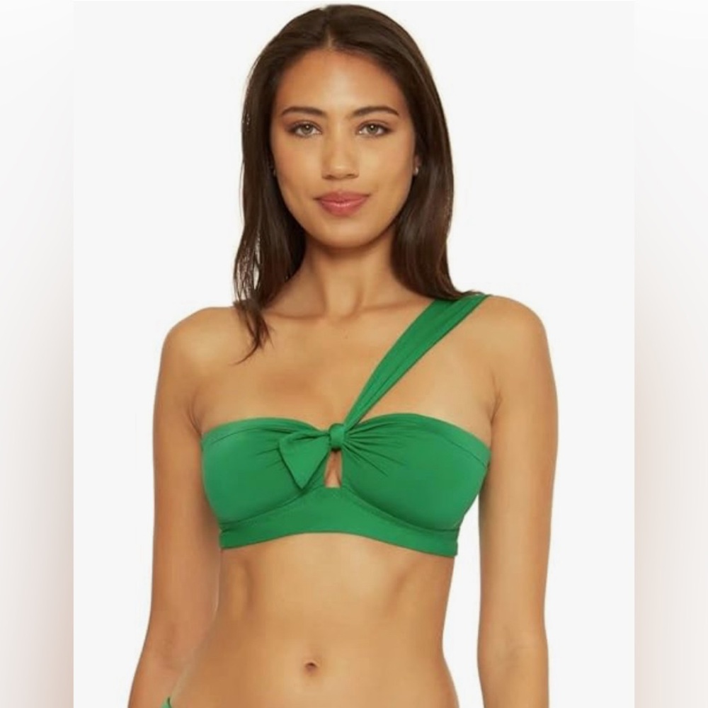 Becca by Rebecca Virtue Green Bandeau Convertible Bikini